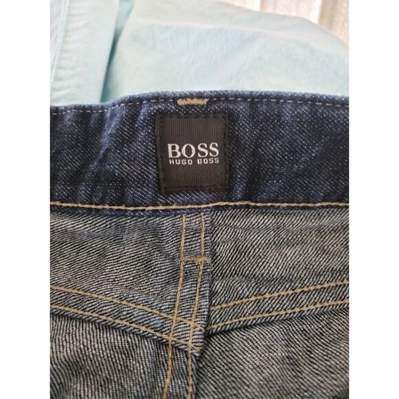 Hugo Boss Texas Dark Wash Straight Leg Jeans Men’s 38x32 - Picture 3 of 8